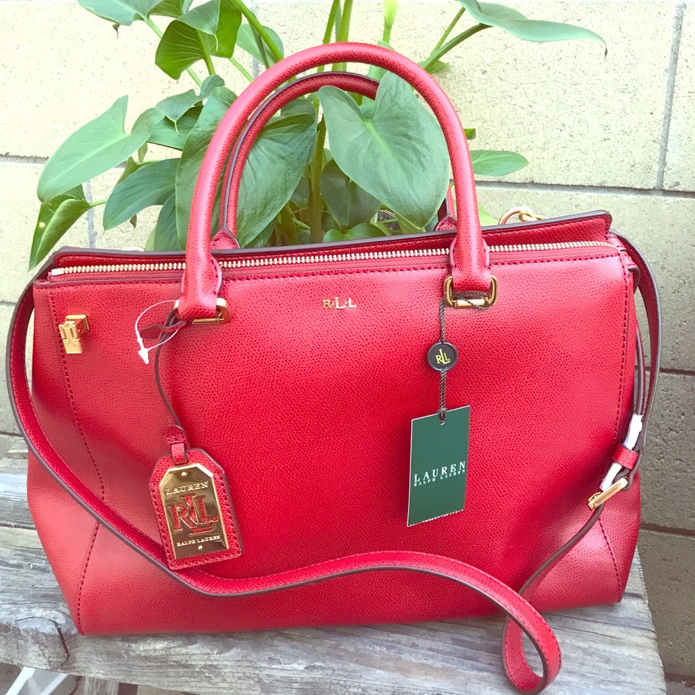 NEVER USED Ralph Lauren Newbury DoubleZip Satchel